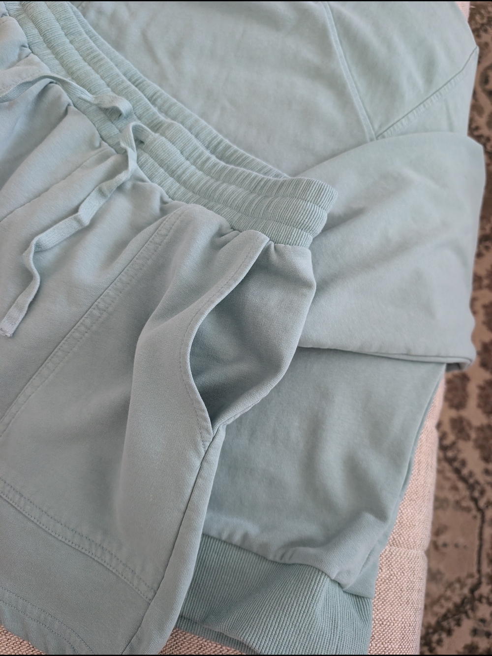 Merokeety 2 Piece Oversized Lounge Set Light Green | Size L - Picture 10 of 15